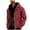 Red, variant on Chiccall Mens Hooded Jackets Thickened Fleece Lined Winter Warm Coat Casual Vintage Windproof Hoodie Outwears for Men