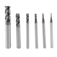thumbnail image 2 of 36Pcs 4 Flutes End Mills Set for Steels Square CNC Carbide Milling Cutter Spiral Router Bits Dia(1 2 3 4 6 8mm), 2 of 8