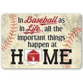 thumbnail image 1 of Metal Sign - In Baseball As In Life - Durable Metal Sign - Use Indoor/Outdoor - Makes a Great Baseball Inspired Home Decor Under $25 (12" x 18"), 1 of 5