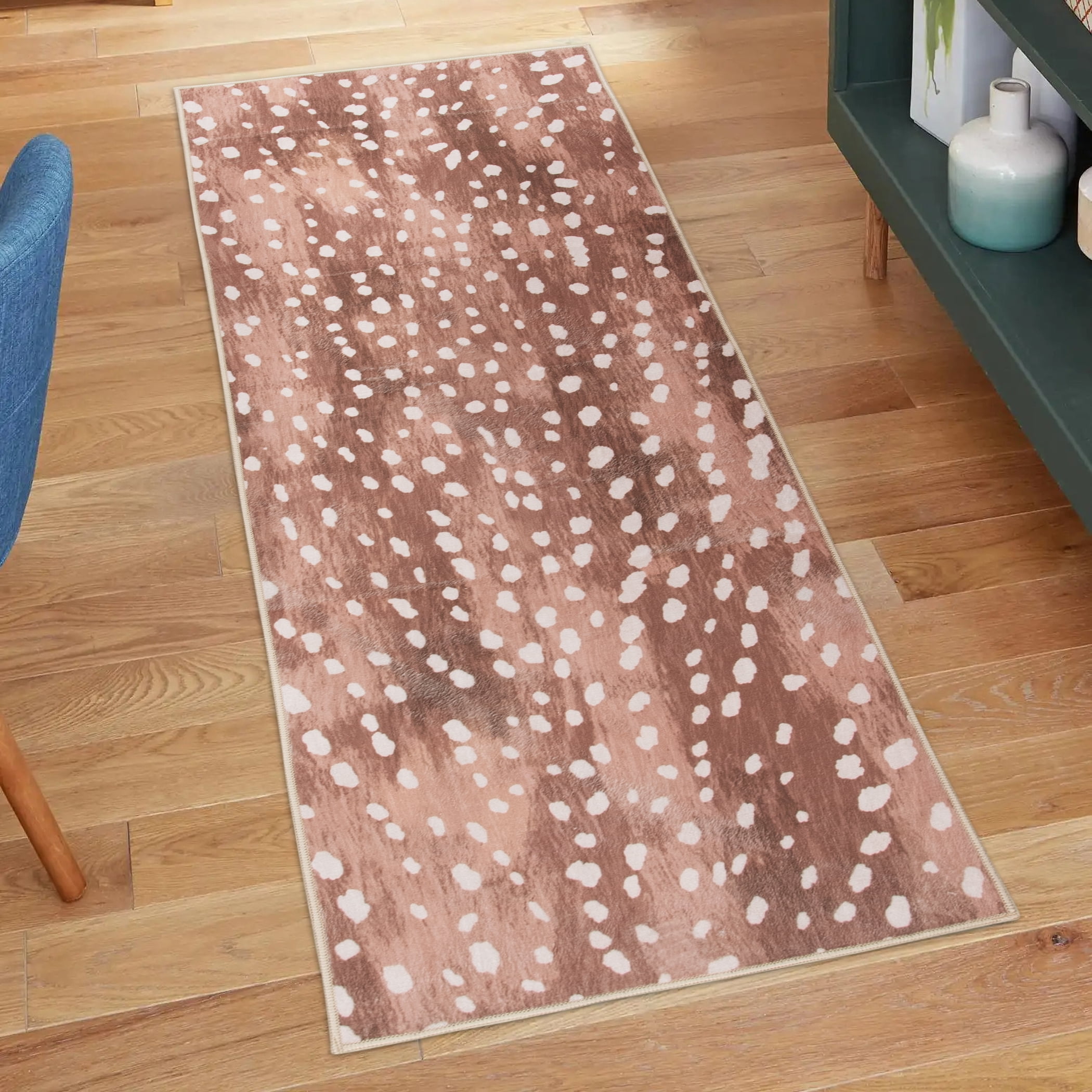 Home Décor Collection Washable Faux Doe Indoor Runner Rug, 20"x60"