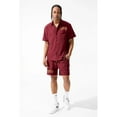 thumbnail image 5 of Jordan Craig Men Oakland Mechanic Embroidered Camp Shirt (Wine), 5 of 5