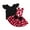O-Red10591, variant on CUZIBR Toddler Girls Fly Sleeve Ruffles Tops T Shirt Dot Prints Suspenders Skirts Outfits Soft Dailywear For Child
