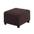 thumbnail image 1 of Guardoinrt Square Footstool Cover High Elastic Not Easily Faded Easy To Install Fine Workmanship Polyester dark coffee S, 1 of 6
