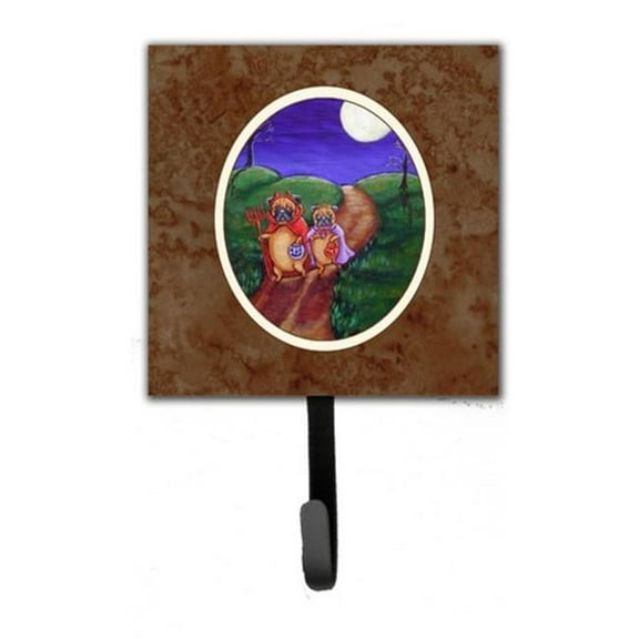 Trick or Treat Halloween Pug Leash or Key Holder