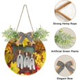 Jack Russell Dogs Door Wreath For Front Door Cute Puppies Autumn Rustic