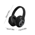 thumbnail image 3 of SPOORYYO Head Mounted Foldable Bluetooth 5.3 Headphones, Wired Wireless Dual Mode, Soft Headband, Low Latency, High Battery Capacity for Sports, Gaming, Commuting, Travel, 3 of 6