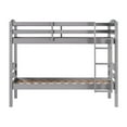 thumbnail image 5 of Walker Edison Transitional Wood Twin-Over-Twin Bunk Bed Frame, Grey, 5 of 13