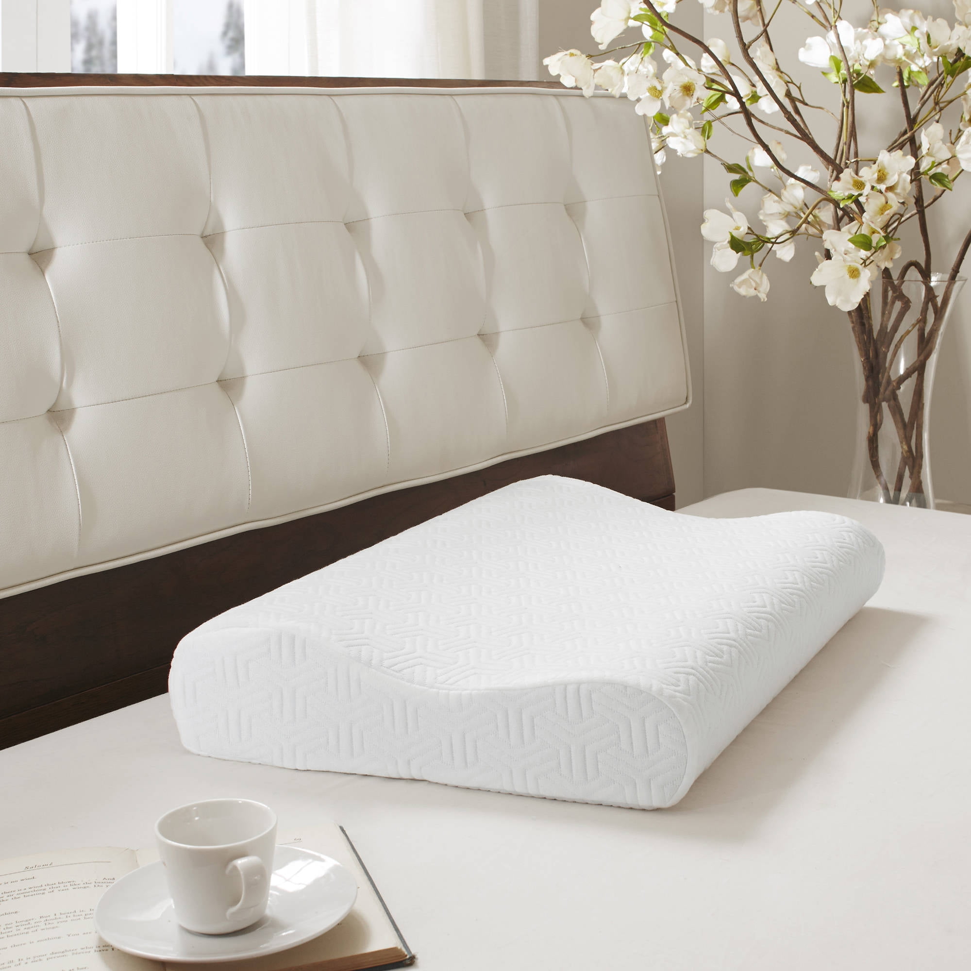 Sleep Philosophy Gel Memory Foam Contour Pillow 16 x 24 inch Walmart