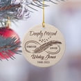 thumbnail image 3 of Personalized Dandelion Memorial Remembering Loved One Ceramic Ornament, Deeply Missed Forever Loved Ornament Christmas 2025, Custom Name Memories Ceramic Christmas Ornament Gift for Loss of Loved One, 3 of 6