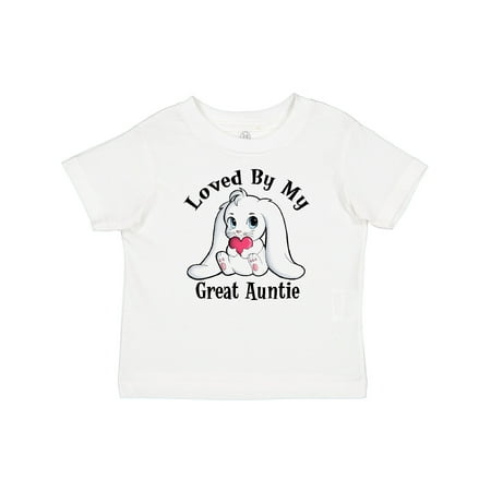 

Inktastic Loved by My Great Auntie Bunny Rabbit Gift Toddler Boy or Toddler Girl T-Shirt
