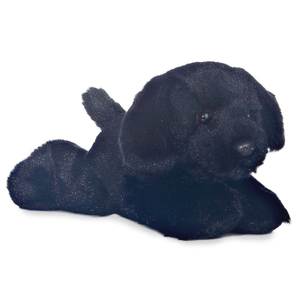Aurora - Mini Flopsie negro pequeño, 8 pulgadas, adorable animal de peluche 3