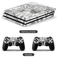 thumbnail image 2 of Decal Skin for PS4 Slim / PS4 Pro / PS4, Whole Body Vinyl Sticker Cover for Playstation 4 Console and Controller (Santorini Black & White Greece), 2 of 5