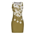 thumbnail image 3 of SMihono Robe d'Été Grande Taille pour Femmes 2023 Mode Décontractée d'Été Sans Manches Coupe Ajustée Imprimée Col Rond Robe, 3 of 5