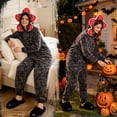 thumbnail image 5 of PJKOBMJ Demogorgon Hooded Jumpsuit Long Sleeve Pajama Hoody Onesie Loungewear Fuzzy Fall Winter Warm Thermal Fluffy Pajama Sets, 5 of 9
