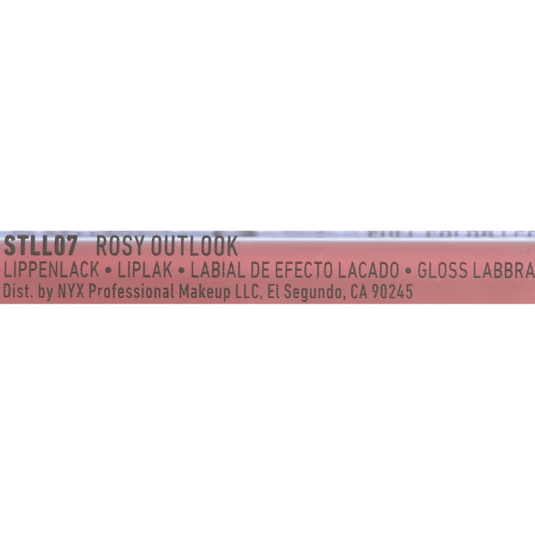 NYX Professional Makeup Slip Tease Full Color Lip Lacquer, Rosy