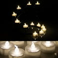 AGPtek 24 Pcs LED Tealight Timer Candles,Warm White Battery Operated