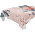 thumbnail image 4 of BZSMCE Square Tablecloth Cute Blue Whale in Snow Pattern Tableclothes, 4 of 9