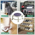 thumbnail image 2 of Djiypn Tabouret Roulant Bas en Plastique avec Roues pour Manucure, Mécanicien, Bureau à Domicile, Garage, Violet, 2 of 7