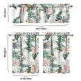 thumbnail image 6 of Countryside Floral Curtains 36 Inch - 3 Panel Rustic Farmhouse Set with Vintage Botanical Print, Boho Chic Rod Pocket Design for Kitchen Windows, 6 of 6