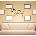 thumbnail image 4 of Home is Where Our Story Begins Wall Stickers Vinyl Lettering Decals Room Décor, 23x16-Inch Chocolate Brown, 4 of 6
