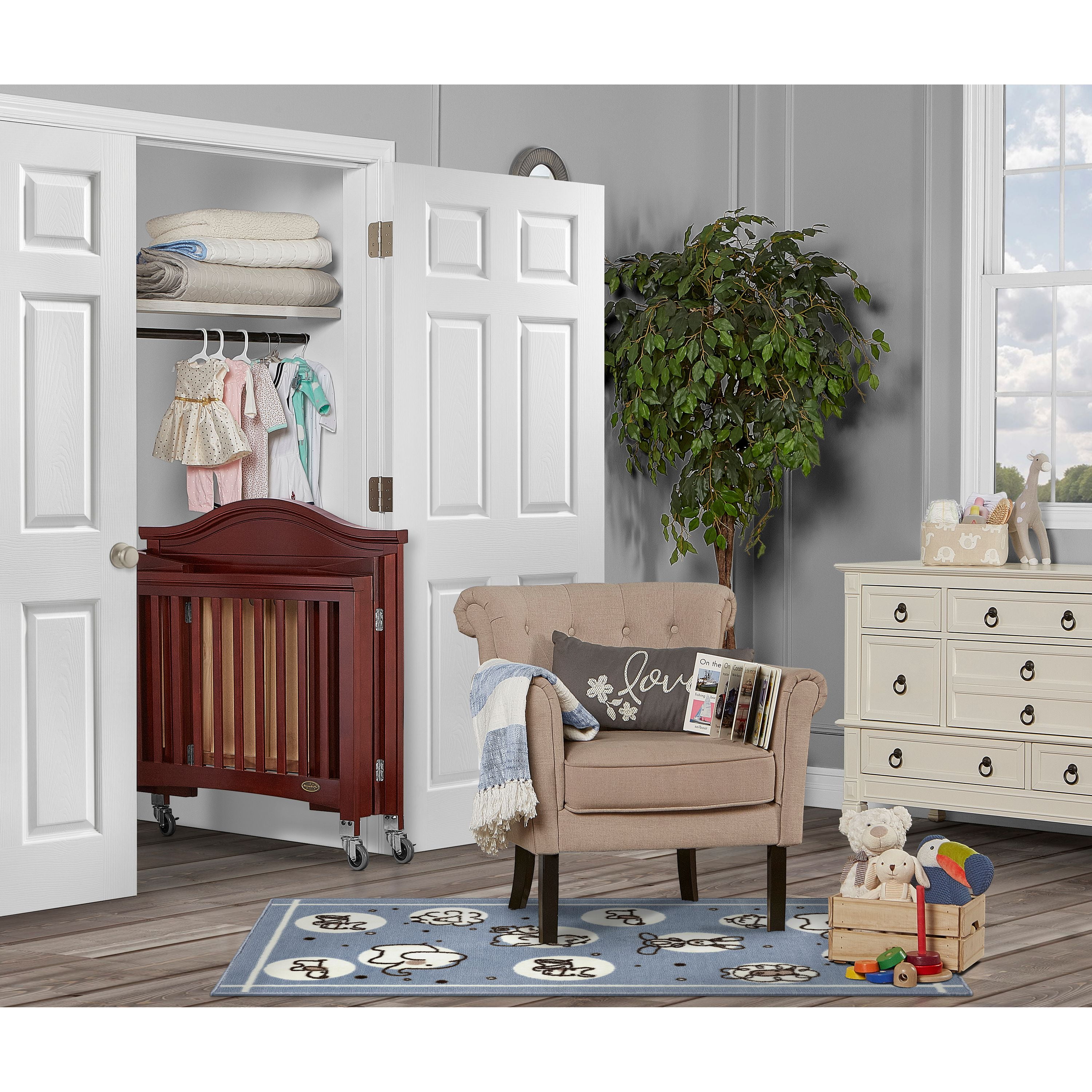 venice folding portable crib