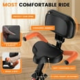 thumbnail image 3 of Pooboo Folding Magnetic Exercise Bike Indoor Cycling Bikes Upright Stationary Bicycle 280lbs, 3 of 10