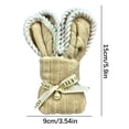 thumbnail image 2 of Easter Bunny Fleece Towel, Soft Fluffy Cute Animal Shaped Towel, Highly Absorbent Quick Drying Bath Towel, Perfect Holiday Gift for Family, 3.54*5.9in, Coffee, 2 of 6