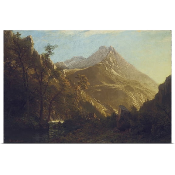 Great BIG Canvas | Rolled Albert (1830-1902) Bierstadt Poster Print entitled Wasatch Mountains