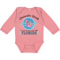 thumbnail image 3 of Inktastic Clearwater Beach Florida Trip Girls Long Sleeve Baby Bodysuit, 3 of 5