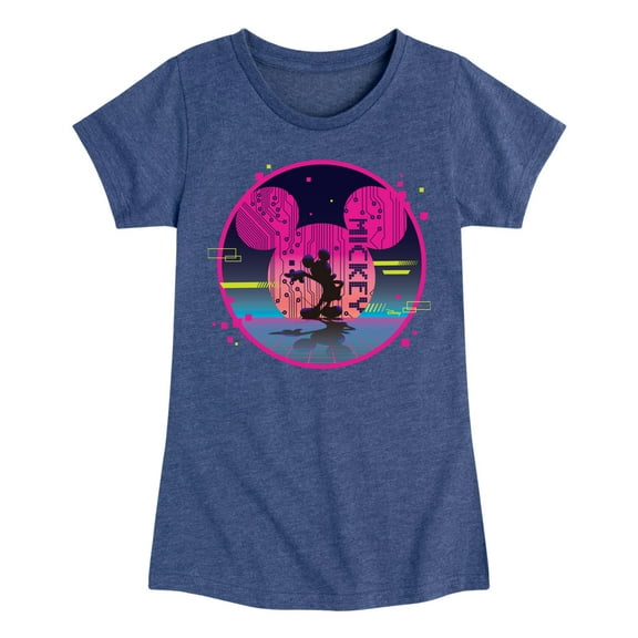 Disney - Mickey Sphere - Toddler & Youth Girls Short Sleeve Graphic T-Shirt