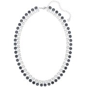 Swarovski Hot Narrow Two Tone Size 15 inches Collar Necklace 5083127