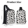 thumbnail image 2 of Chest Bag Dual Pocket 11.8×7.7×2.4in Waterproof Double-Pocket Large Capacity With No Inner Pouch Pockets And Double Drawstrings Simple Cow-Print Pattern1_1, 2 of 8