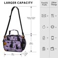 thumbnail image 4 of FORMRS Student Insulated Lunch Bag with Shoulder Strap Reusable Cooler Box for School, Halloween Cats, 4 of 9