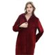 thumbnail image 2 of Women Long Hooded Dressing Gown Nightgown Flannel Bathrobe Zip Robes, 2 of 5