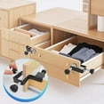 thumbnail image 4 of 2Pcs Drawer Front Mounting Clips,Cabinet Drawer Installation Clamps Hardware Jig Cabinet Drawer Jig for Woodworking Tool, 4 of 6