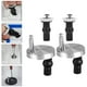 thumbnail image 3 of Juego de 4 accesorios para asiento de inodoro, bisagras, fijaciones, bisagra, tornillo para asiento de inodoro, 3 of 7