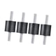 thumbnail image 4 of 4x soporte de goma amortiguador soportes de goma accesorios de perno soporte de goma antivibraciones para compresores de aire de bomba de agua de 30mmx30mm M8, 4 of 8