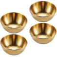 thumbnail image 1 of Juego de 4 Mini tazones redondos de acero inoxidable YONGSHENG dorado, 1 of 5