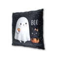 thumbnail image 3 of Black Cat on Pumpkin with Specter Halloween Throw Pillow Covers Pillowcases 18 x 18 Inch Home Decor 2 Packs for Bedroom Sofa, 3 of 6