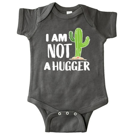 

Inktastic I am Not a Hugger with Cactus Gift Baby Boy or Baby Girl Bodysuit