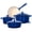Blue, variant on MF Studio 7-Piece Enameled Cast Iron Cookware Sets, Heavy Duty Ceramic Coated Pots and Pans Set, Red Dutch Ovens Set
