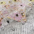 thumbnail image 4 of Greenland Home Fashions Misty Bloom Floral Fusion Reversible Quilt Set, 3-Piece Full/Queen, 4 of 8