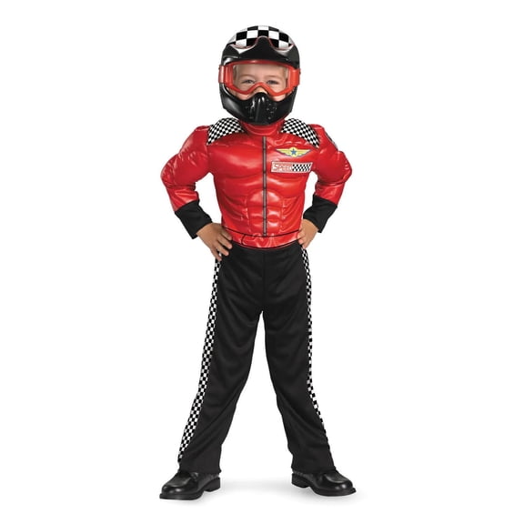 Disguise Toddler Boys' Turbo Racer Muscle Jumpsuit Costume - Size 3T-4T