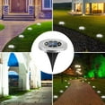 thumbnail image 5 of OriginalSourcing Solar Ground Lights, 8 LED Solar Powered Disk 8 Led Solar Christmas Lights Outdoor Waterproof Christmas Decoration, 5 of 9