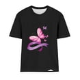 thumbnail image 4 of CFLVAEK Breast Cancer Awareness T Shirts for Women Loose Fitted Short Sleeve Tshirt Casual Round Neck Tops Pink Ribbon Graphic Tees for Breast Cancer Fighter Gifts XL, 4 of 4