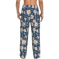 thumbnail image 3 of Daiia Flower Men's Sleep Pant with Pockets and Drawstring,Pajama Pants-XX-Large, 3 of 9