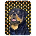 thumbnail image 1 of Carolines Treasures SS4317LCB Rottweiler Candy Corn Halloween Portrait Glass Cutting Board- Large, 1 of 1