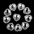 thumbnail image 2 of 10 Piezas Sujetadores de Botones Imitación Metal Parte Posterior Plana para Joyas Artesanal Perfecl Botón de cristal, 2 of 7