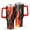 Red-1, variant on 40oz Tumbler with Handle and Straw, Vacuum Insulated Stainless Steel Travel Mug, Fits Car Cup Holder, Flame Print