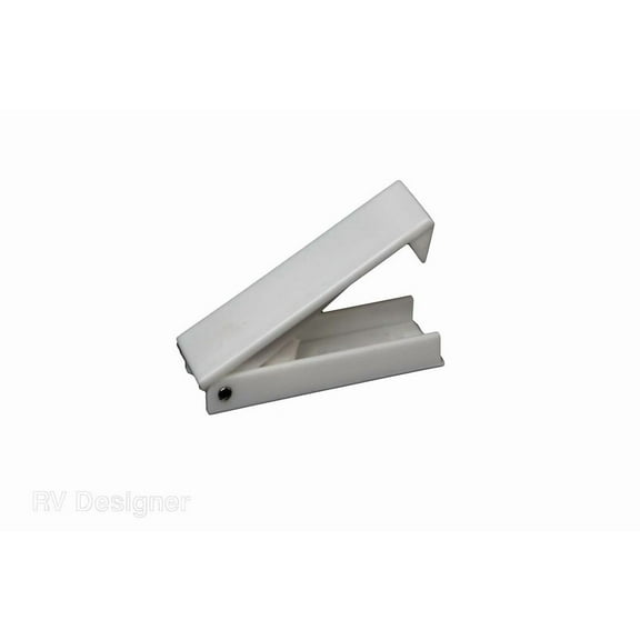 RV Designer E212 Squared Baggage Door Catch - White